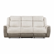 Lexicon Harriette Chenille Double Reclining Sofa in Beige
