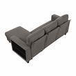Lexicon Robinson Boucle Sectional with Reversible Chaise in Dark Brown