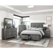 Lexicon Garretson Solid Wood Nightstand in Gray