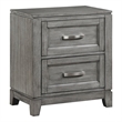 Lexicon Garretson Solid Wood Nightstand in Gray