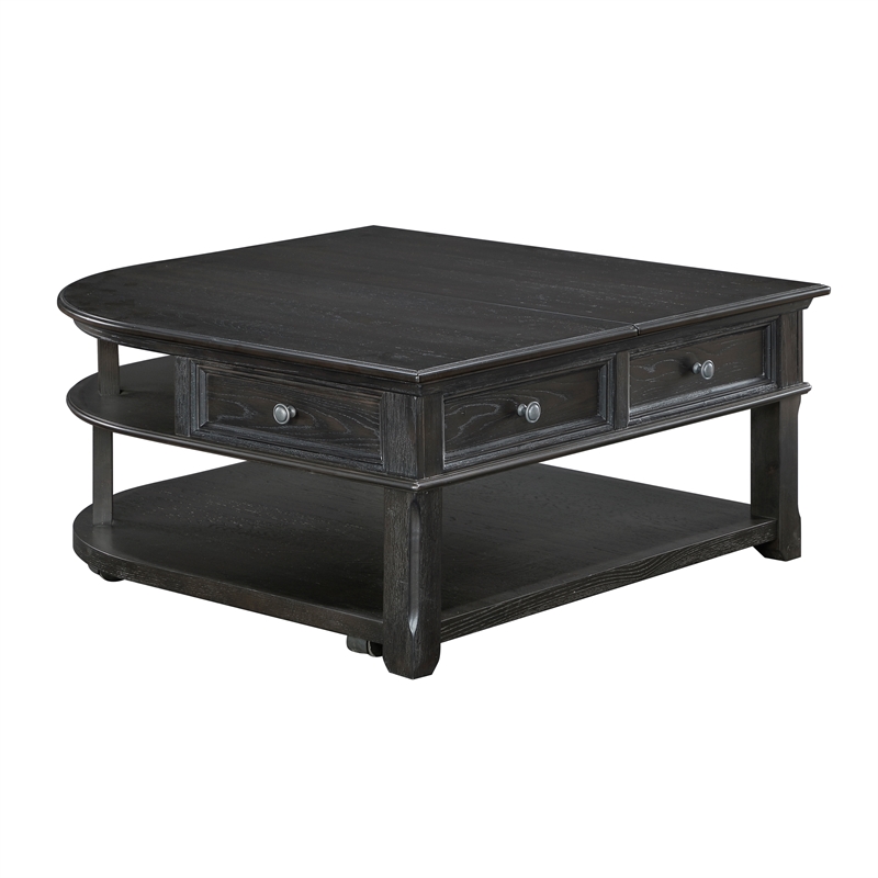 Lexicon Muriel Pine Lift Top Cocktail Table in Charcoal
