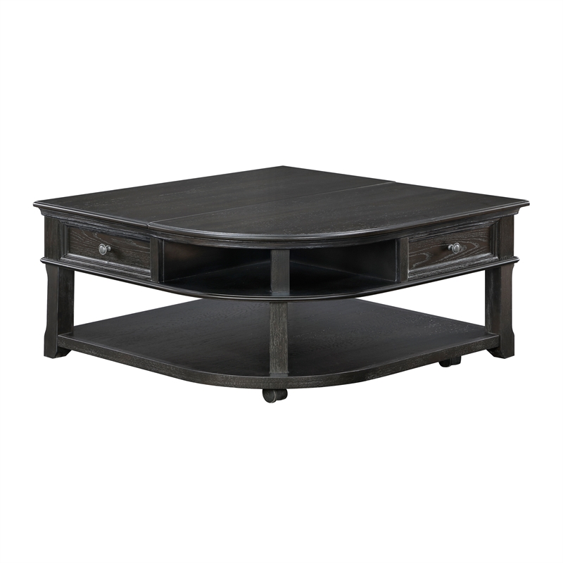 Lexicon Muriel Pine Lift Top Cocktail Table in Charcoal