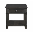 Lexicon Muriel Pine End Table in Charcoal