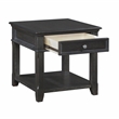Lexicon Muriel Pine End Table in Charcoal