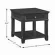 Lexicon Muriel Pine End Table in Charcoal