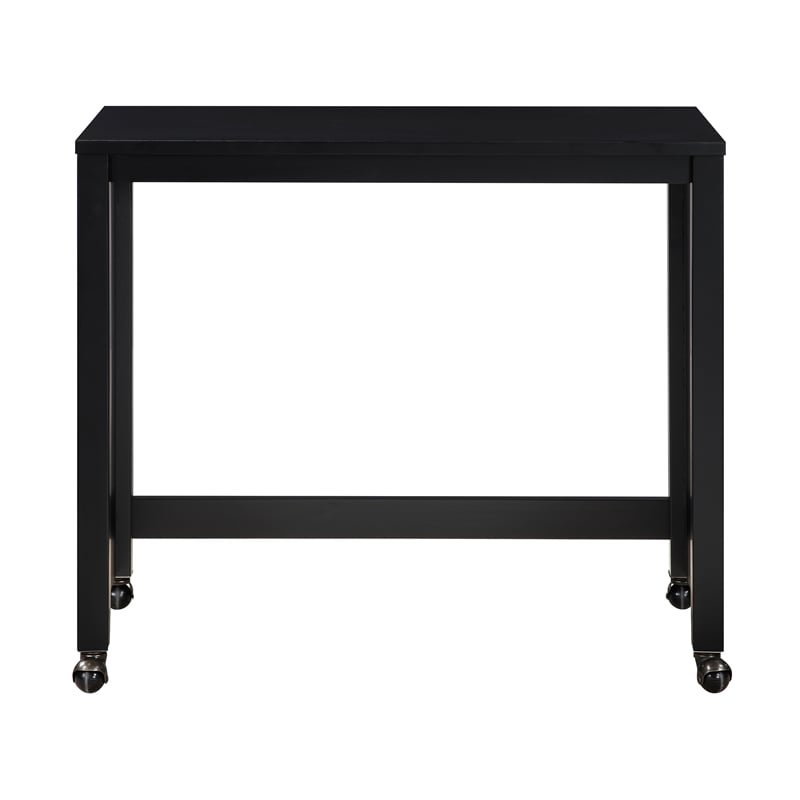 Lexicon Salina Engineered Wood 3-Piece Pack Desks with Stool Set in Black