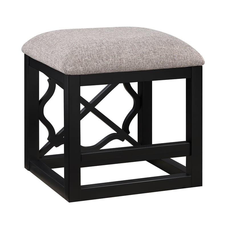 Lexicon Salina Engineered Wood 3-Piece Pack Desks with Stool Set in Black