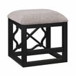 Lexicon Salina Engineered Wood 3-Piece Pack Desks with Stool Set in Black