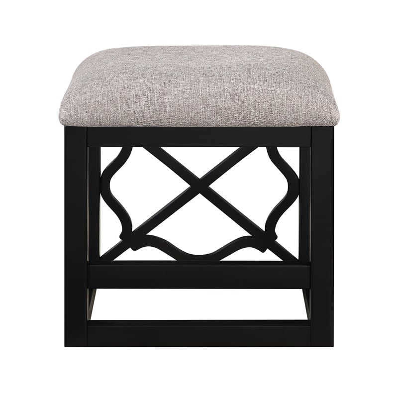 Lexicon Salina Engineered Wood 3-Piece Pack Desks with Stool Set in Black