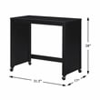 Lexicon Salina Engineered Wood 3-Piece Pack Desks with Stool Set in Black