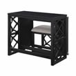 Lexicon Salina Engineered Wood 3-Piece Pack Desks with Stool Set in Black