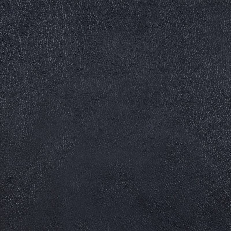 Lexicon Thomas Leather Swivel Glider Reclining Chair in Dark Blue