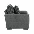 Lexicon Athena Textured Chair in Dark Gray