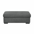 Lexicon Athena Textured Fabric Ottoman in Dark Gray
