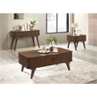 Lexicon Monroe Asian Hardwood End Table in Walnut Finish
