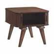 Lexicon Monroe Asian Hardwood End Table in Walnut Finish