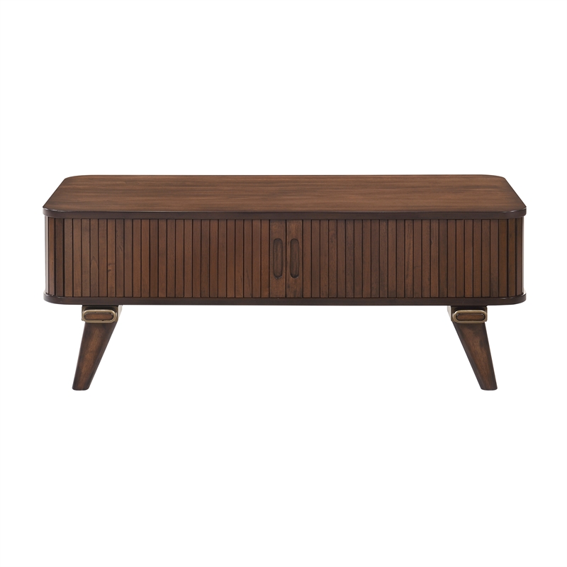 Lexicon Monroe Asian Hardwood Cocktail Table in Walnut Finish
