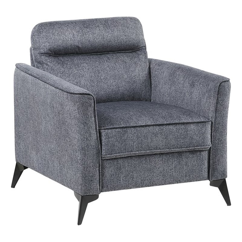 Lexicon Tellot Microfiber Chair in Dark Gray