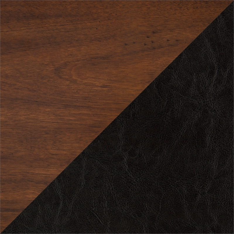 Lexicon Ira Faux Leather Swivel Pub Height Chair in Brown