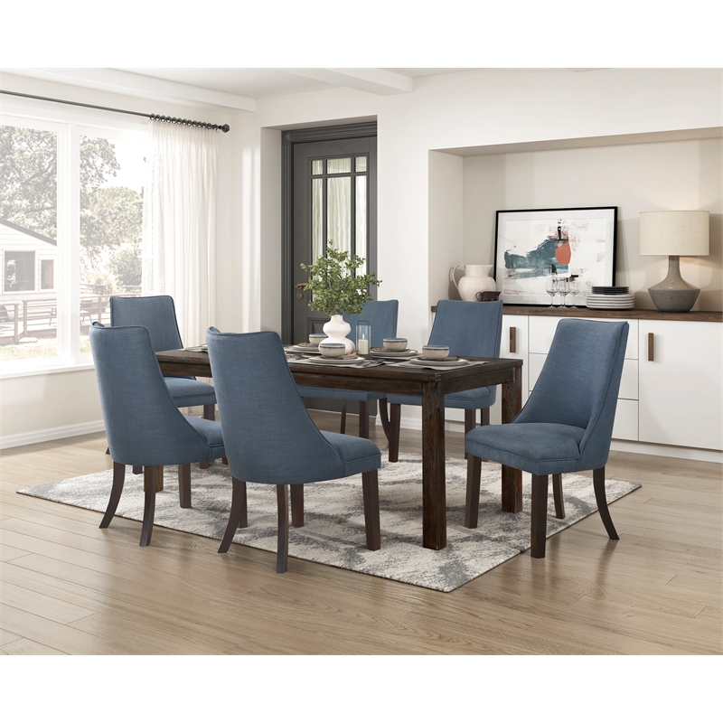 Lexicon Paulson Solid Acacia Wood Dining Table in Dark Brown
