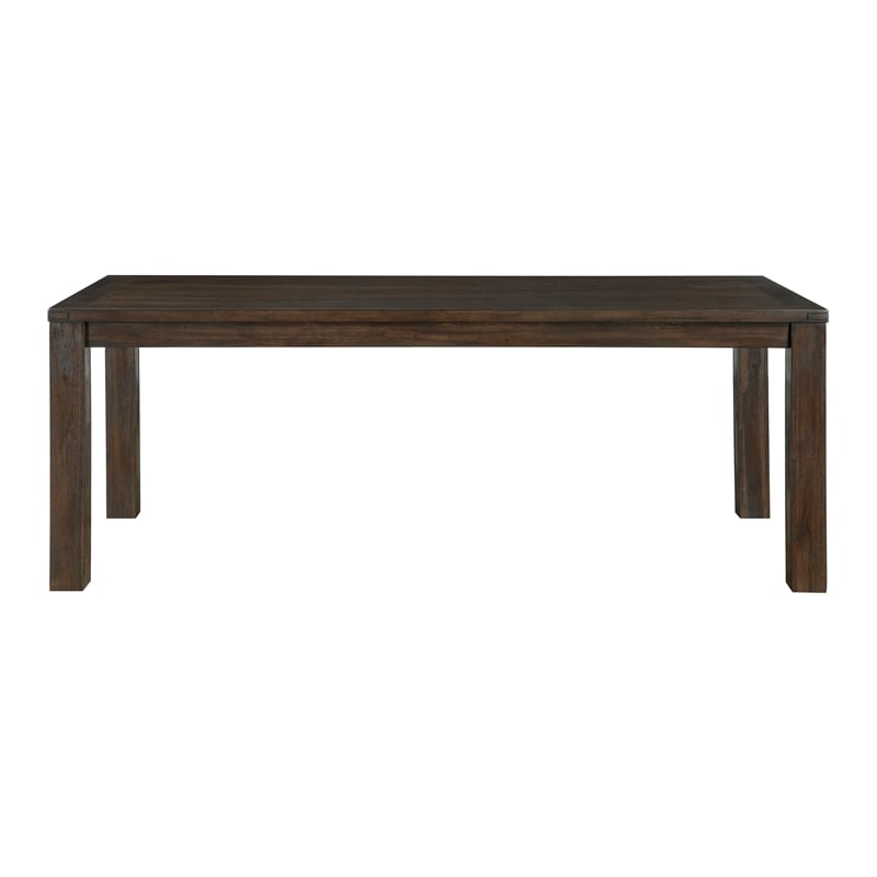 Lexicon Paulson Solid Acacia Wood Dining Table in Dark Brown