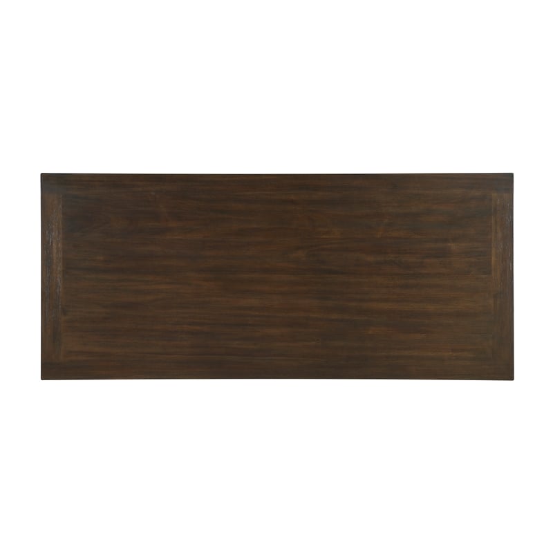 Lexicon Paulson Solid Acacia Wood Dining Table in Dark Brown