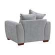 Lexicon Hume Chenille Fabric Chair in Gray