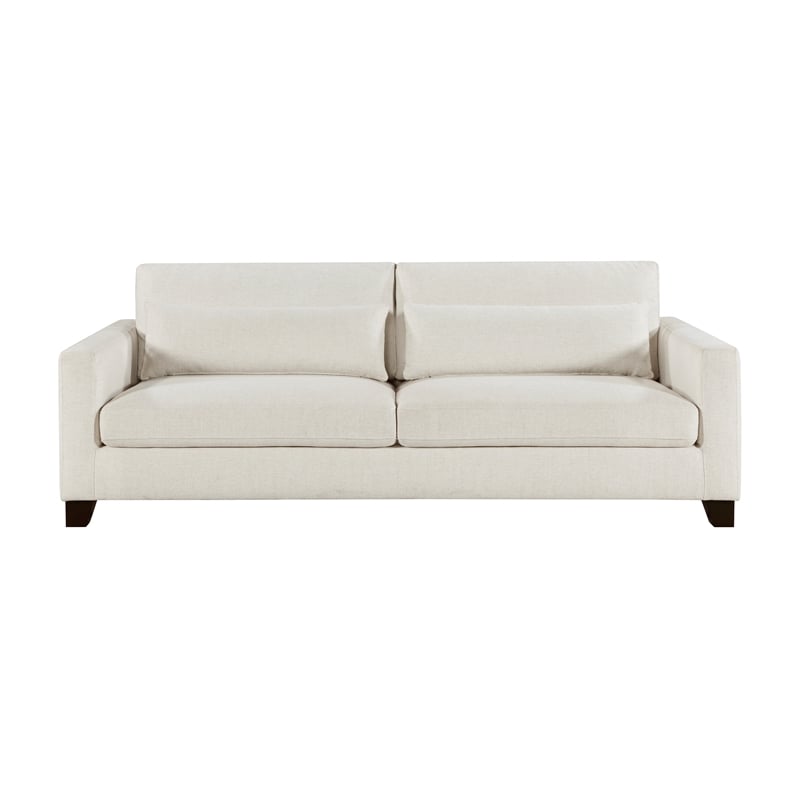 Lexicon Zeke Textured Fabric Sofa in Ivory
