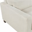 Lexicon Zeke Textured 2pc Set Sofa Ottoman in Ivory