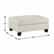 Lexicon Zeke Textured 2pc Set Sofa Ottoman in Ivory