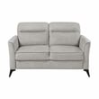 Lexicon Tellot Microfiber Love Seat in Tan