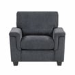 Lexicon Chelsea Chenille Chair in Dark Gray
