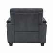 Lexicon Chelsea Chenille Chair in Dark Gray