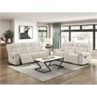 Lexicon Nutmeg Chenille Double Reclining Sofa in Beige