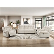 Lexicon Nutmeg Chenille Double Reclining Sofa in Beige