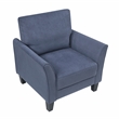 Lexicon Aliana Textured Fabric Chair in Blue