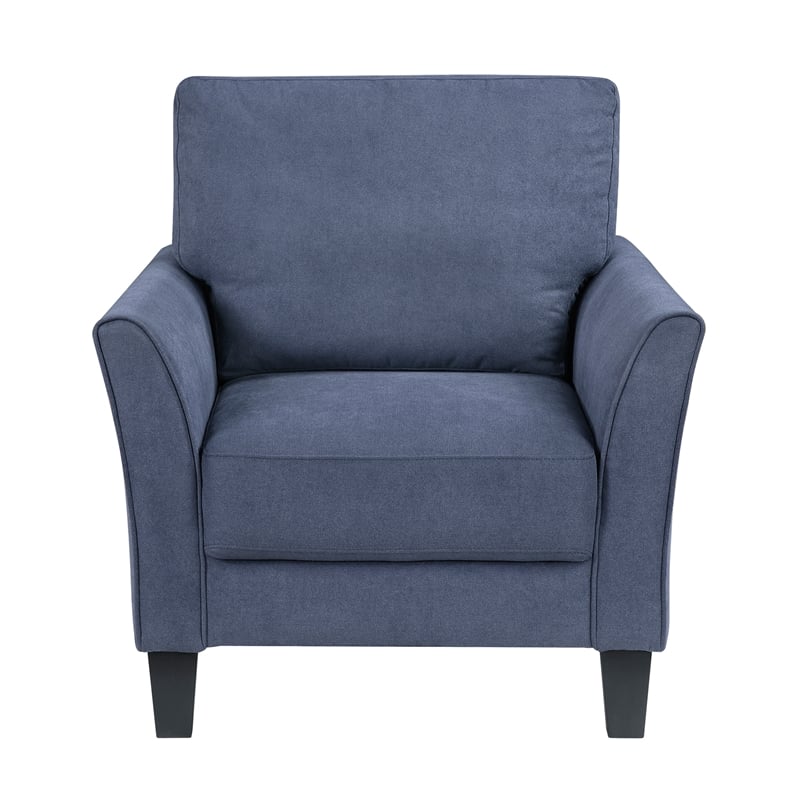 Lexicon Aliana Textured Fabric Chair in Blue