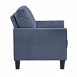 Lexicon Aliana Textured Fabric Chair in Blue