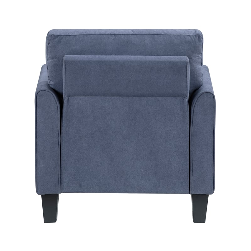 Lexicon Aliana Textured Fabric Chair in Blue