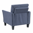 Lexicon Aliana Textured Fabric Chair in Blue