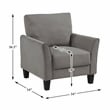 Lexicon Aliana Textured Chair in Chocolate