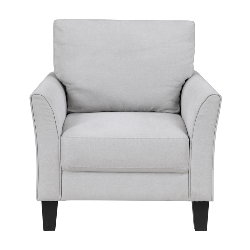 Lexicon Aliana Textured Fabric Chair in Gray