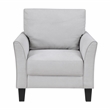 Lexicon Aliana Textured Fabric Chair in Gray