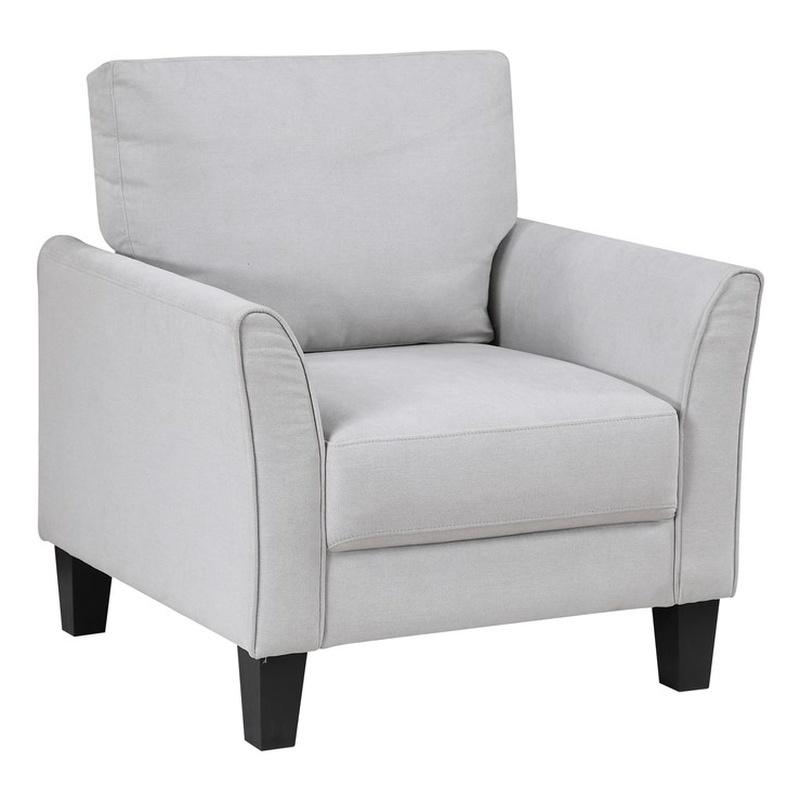 Lexicon Aliana Textured Fabric Chair in Gray
