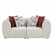 Lexicon Franz Chenille Love Seat in Beige
