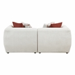 Lexicon Franz Chenille Love Seat in Beige