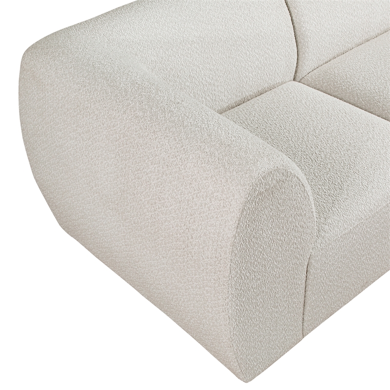 Lexicon Franz Chenille Love Seat in Beige