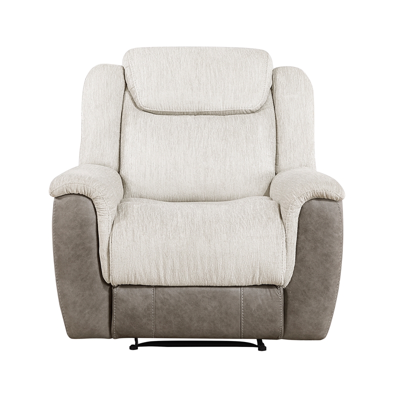 Lexicon Harriette Chenille Reclining Chair in Beige