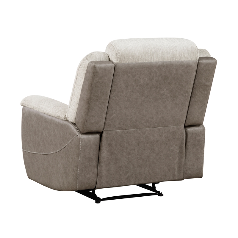 Lexicon Harriette Chenille Reclining Chair in Beige