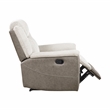 Lexicon Harriette Chenille Reclining Chair in Beige